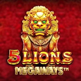 Slots logo of 5 Lions Megaways from Pragmatic Play at Crazywinners Casino