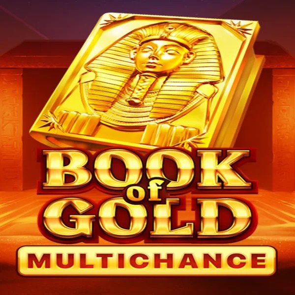 Book of Gold Multichance slot logo by Playson at Crazywinners Casino