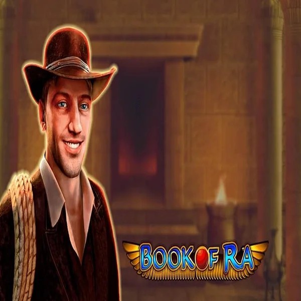 Slots logo of Book of Ra from Greentube at Crazywinners Casino