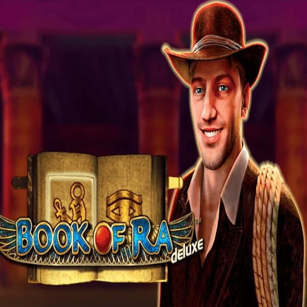 Book of Ra Deluxe game by Novomatic – logo hosted on Crazywinners Casino