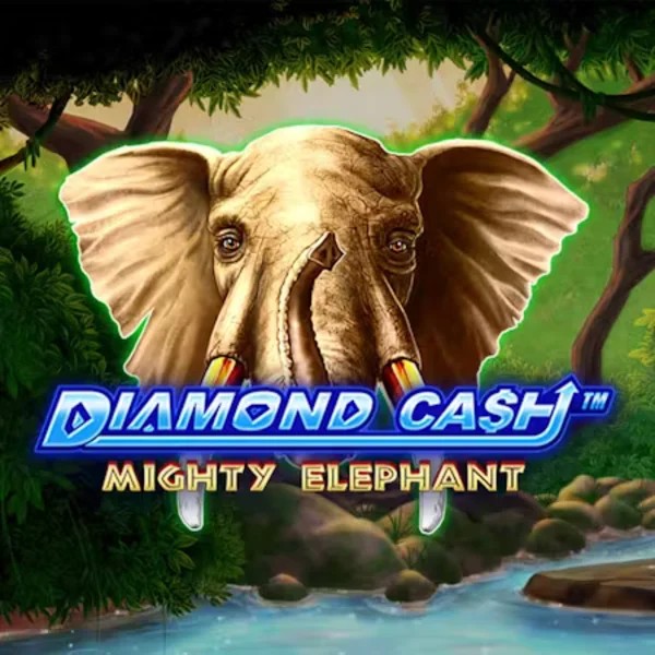 Slots logo of Diamond Cash Mighty Elephant from Greentube at Crazywinners Casino