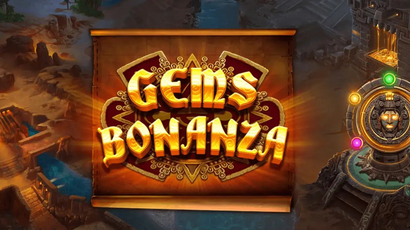 Gems Bonanza online game logo by Pragmatic Play on crazywinnerscasinos-es.com