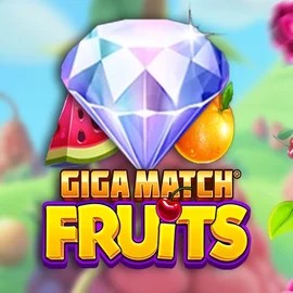 Giga Match Fruits slot visual from RubyPlay available on crazywinnerscasinos-es.com