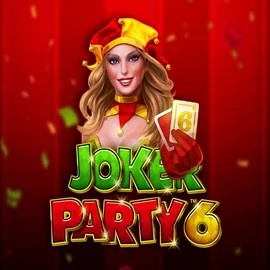 Joker Party 6 slot logo by Greentube at Crazywinners Casino
