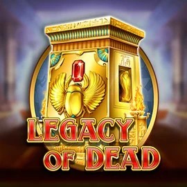 Official Slots logo: Legacy of Dead by Play'n GO at Crazywinners Casino