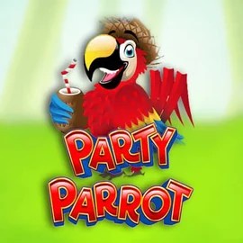 Party Parrot slot logo by Rival at Crazywinners CasinoParty Parrot