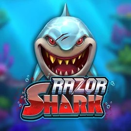 Razor Shark online game logo by Push Gaming on crazywinnerscasinos-es.com